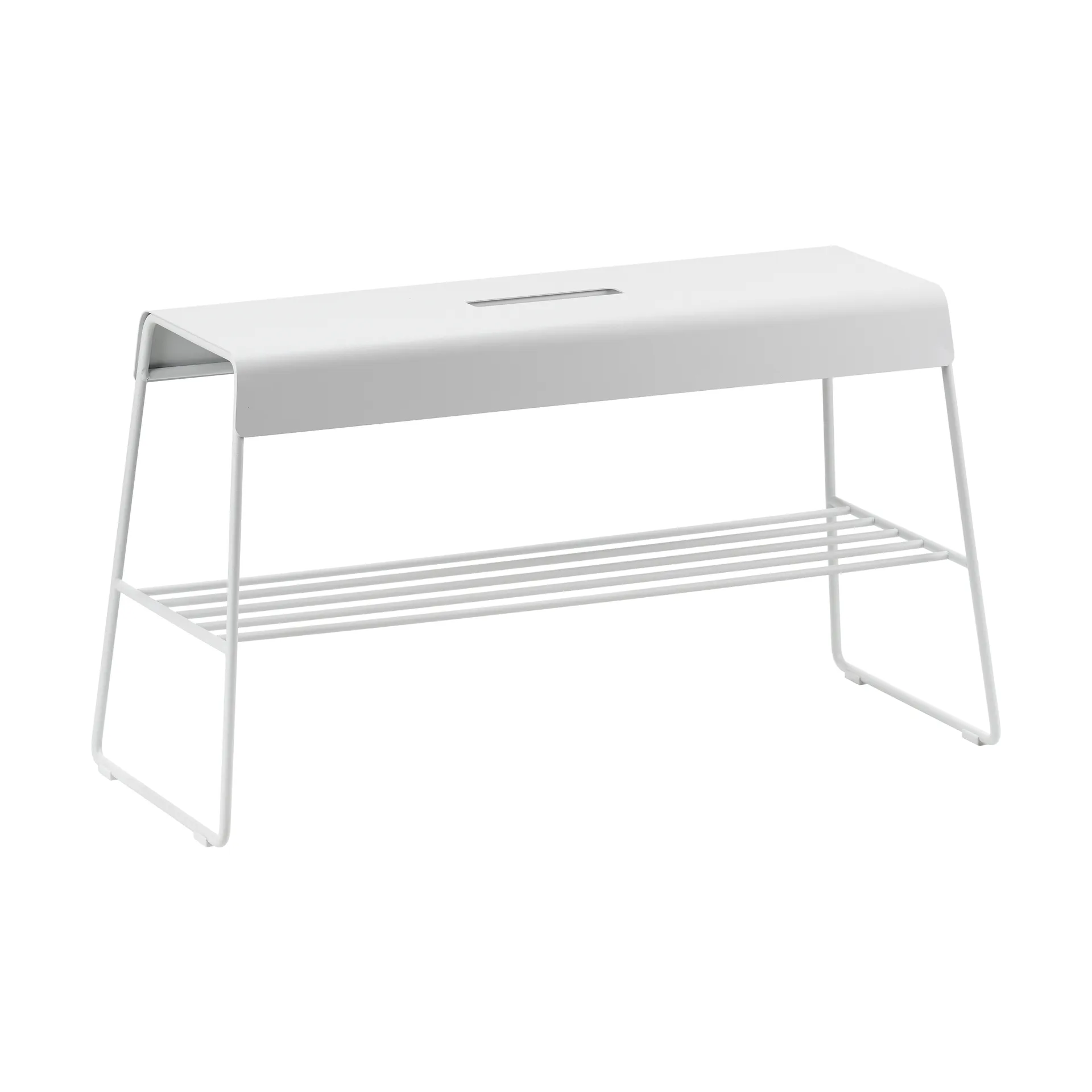 Banc avec étagère A-bench outdoor 45 cm, Soft Grey Zone Denmark