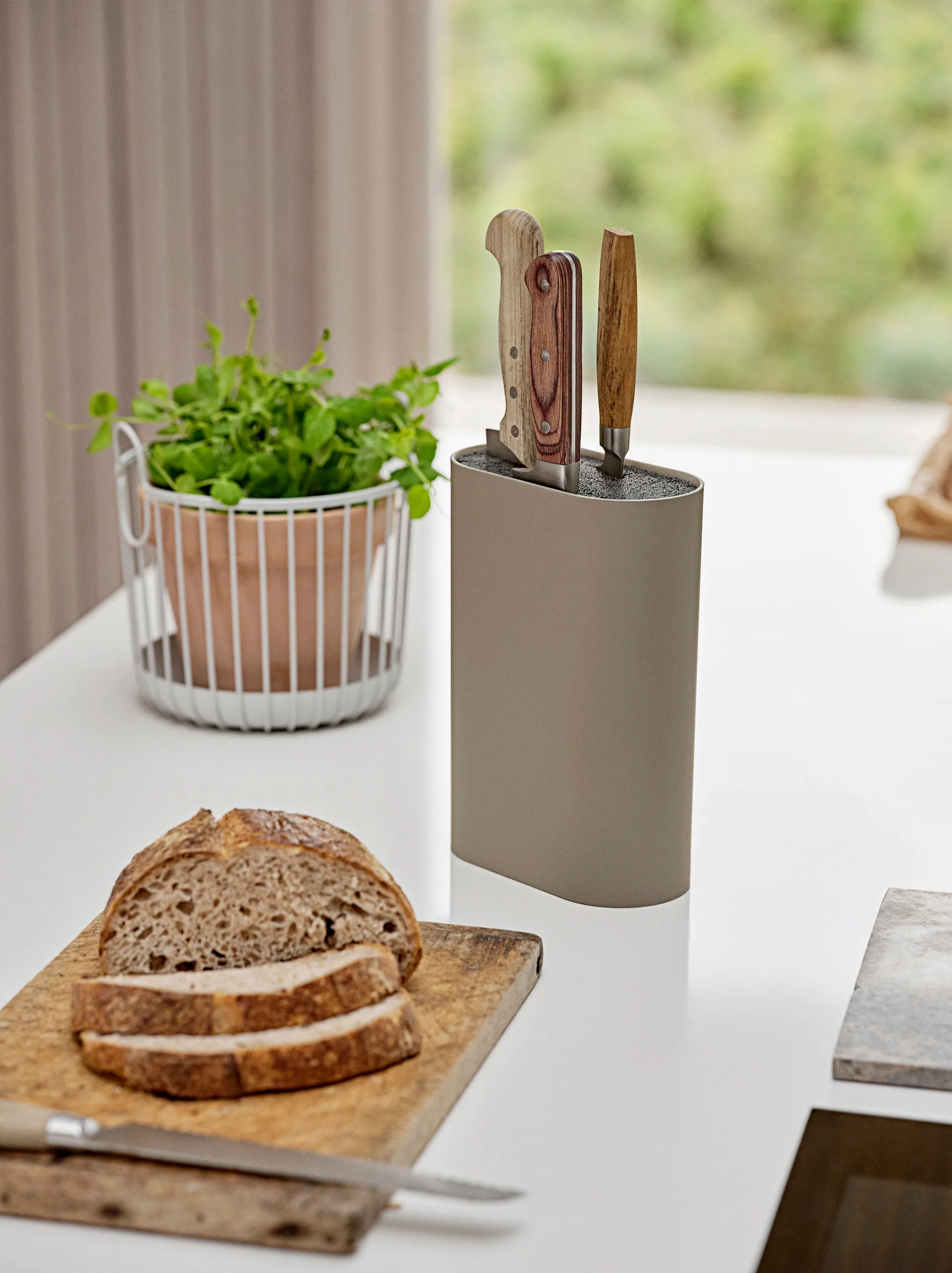 Bloc à couteaux Singles 24 cm, Taupe Zone Denmark