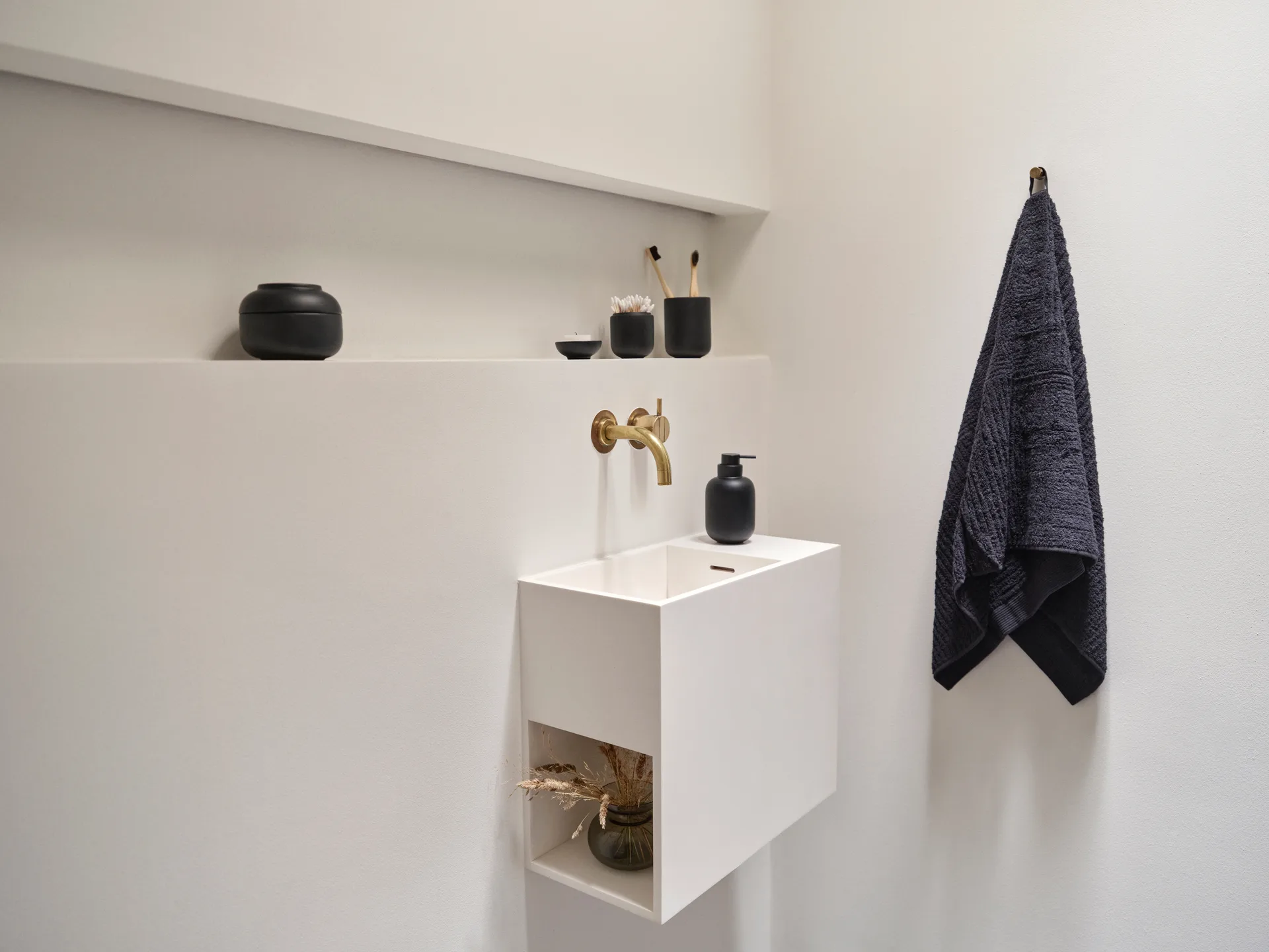 Bocal avec couvercle Sensu Ø6,5x9 cm, Black Zone Denmark