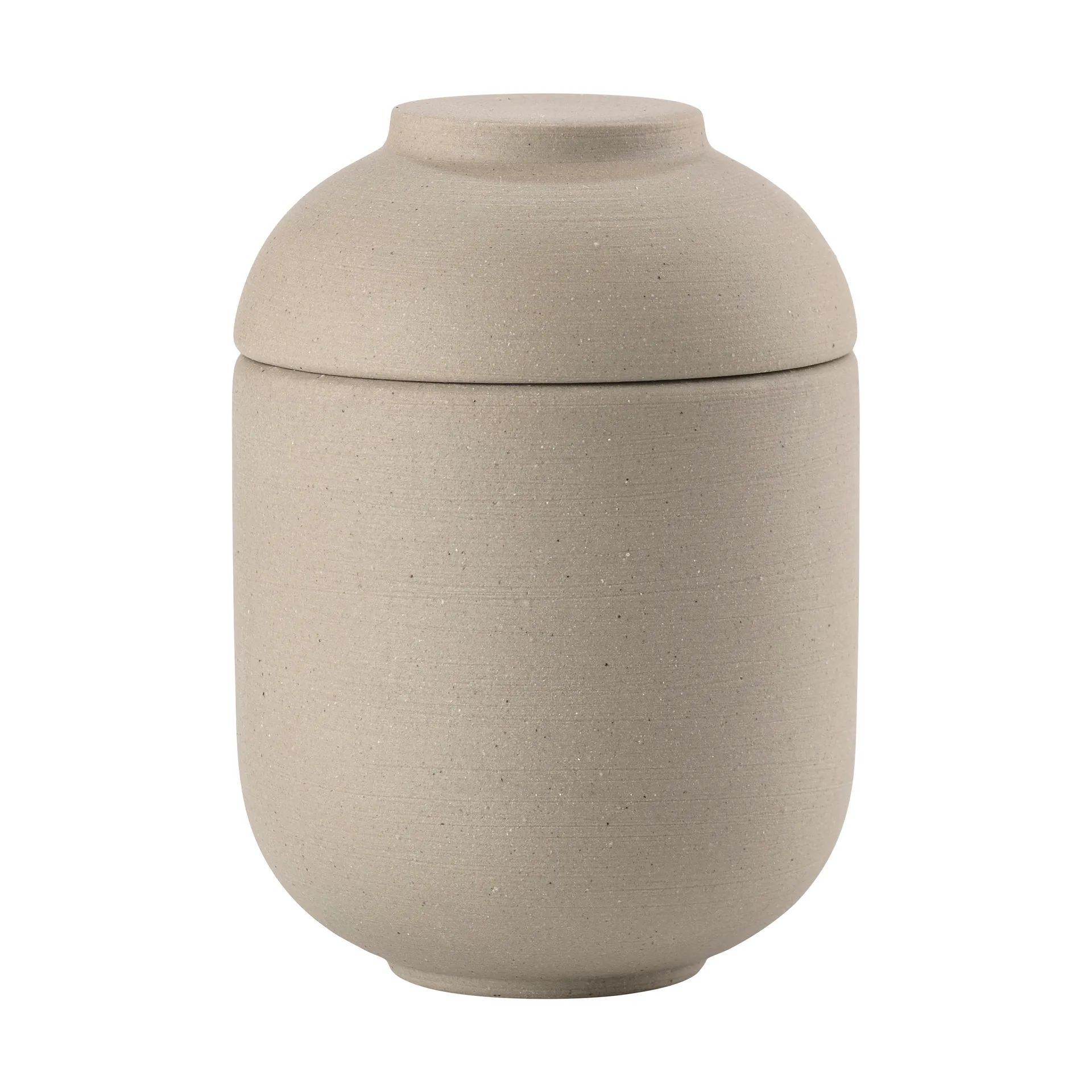 Bocal avec couvercle Sensu Ø6,5x9 cm, Taupe Zone Denmark
