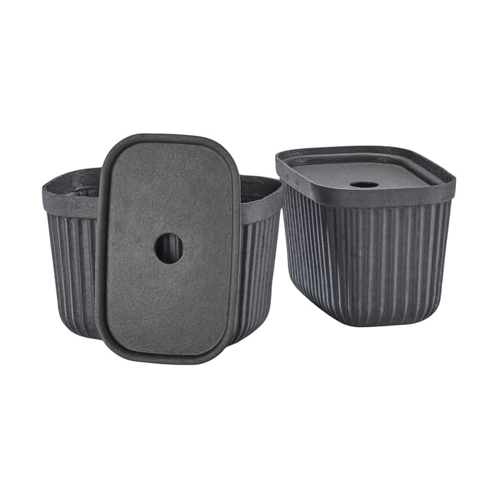 Boîte de rangement Pulp 15x23 cm, lot de 2, Black Zone Denmark