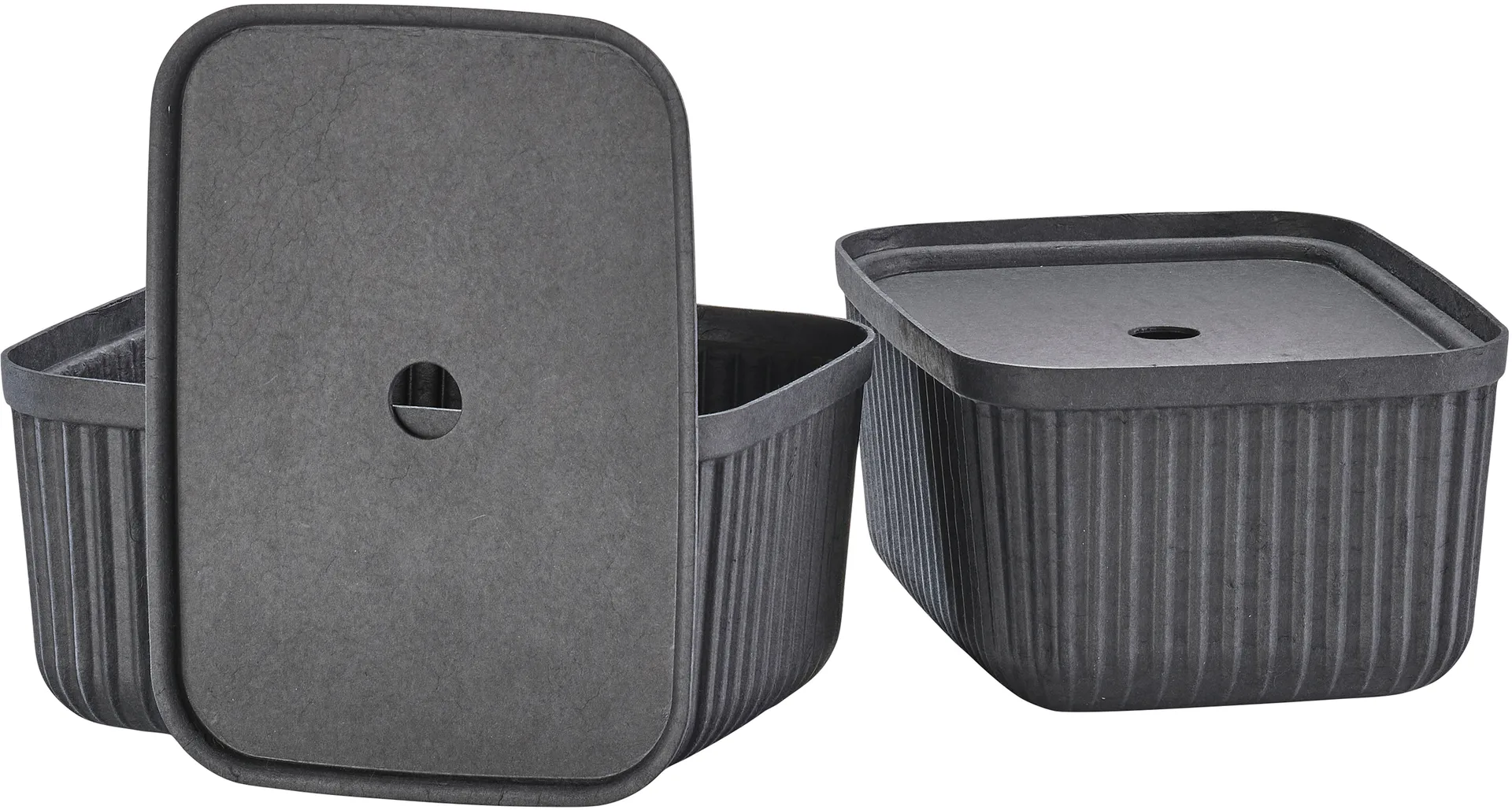 Boîte de rangement Pulp 23x32 cm, lot de 2, Black Zone Denmark