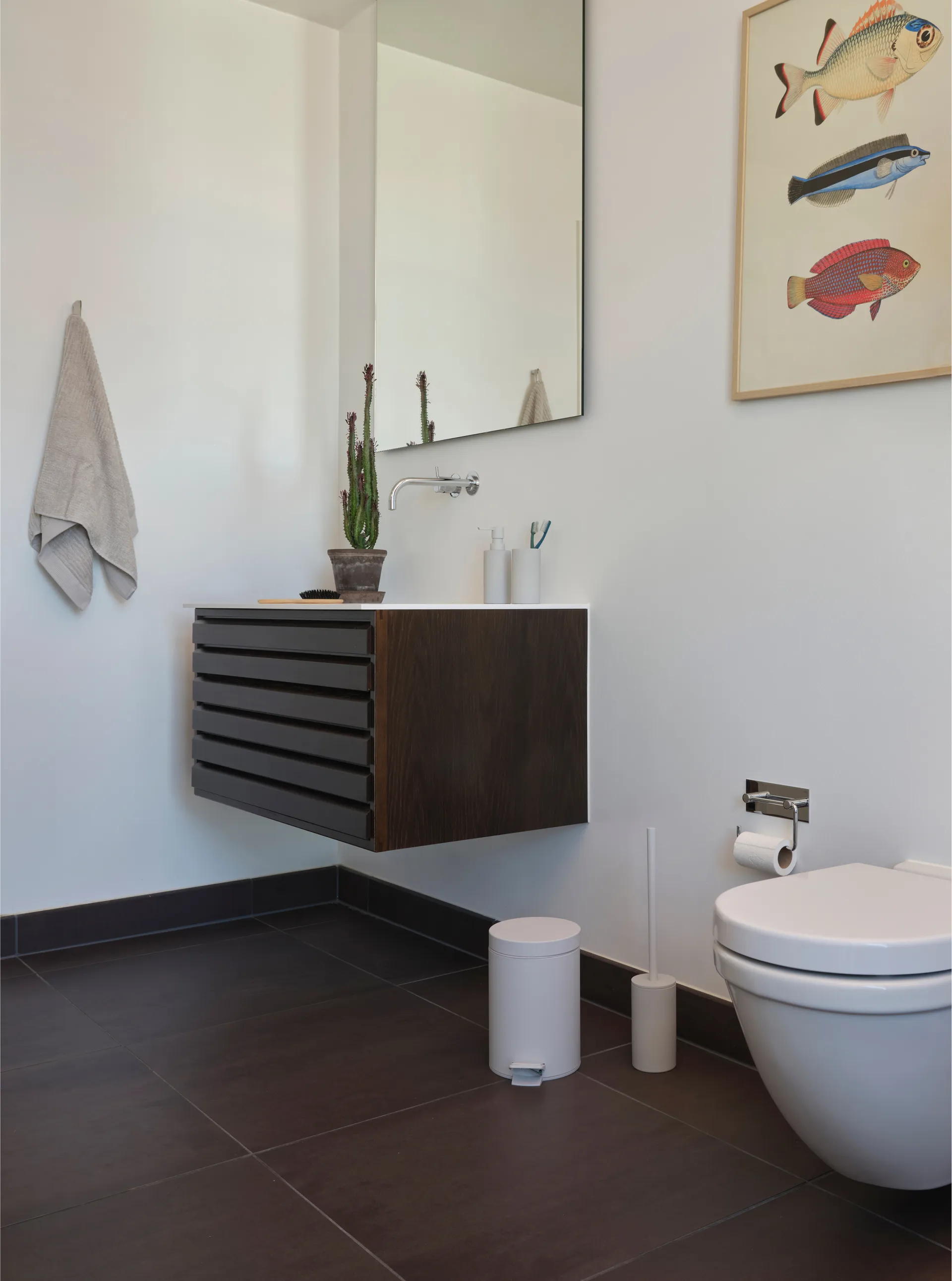 Brosse de toilette Solo, Soft Grey Zone Denmark