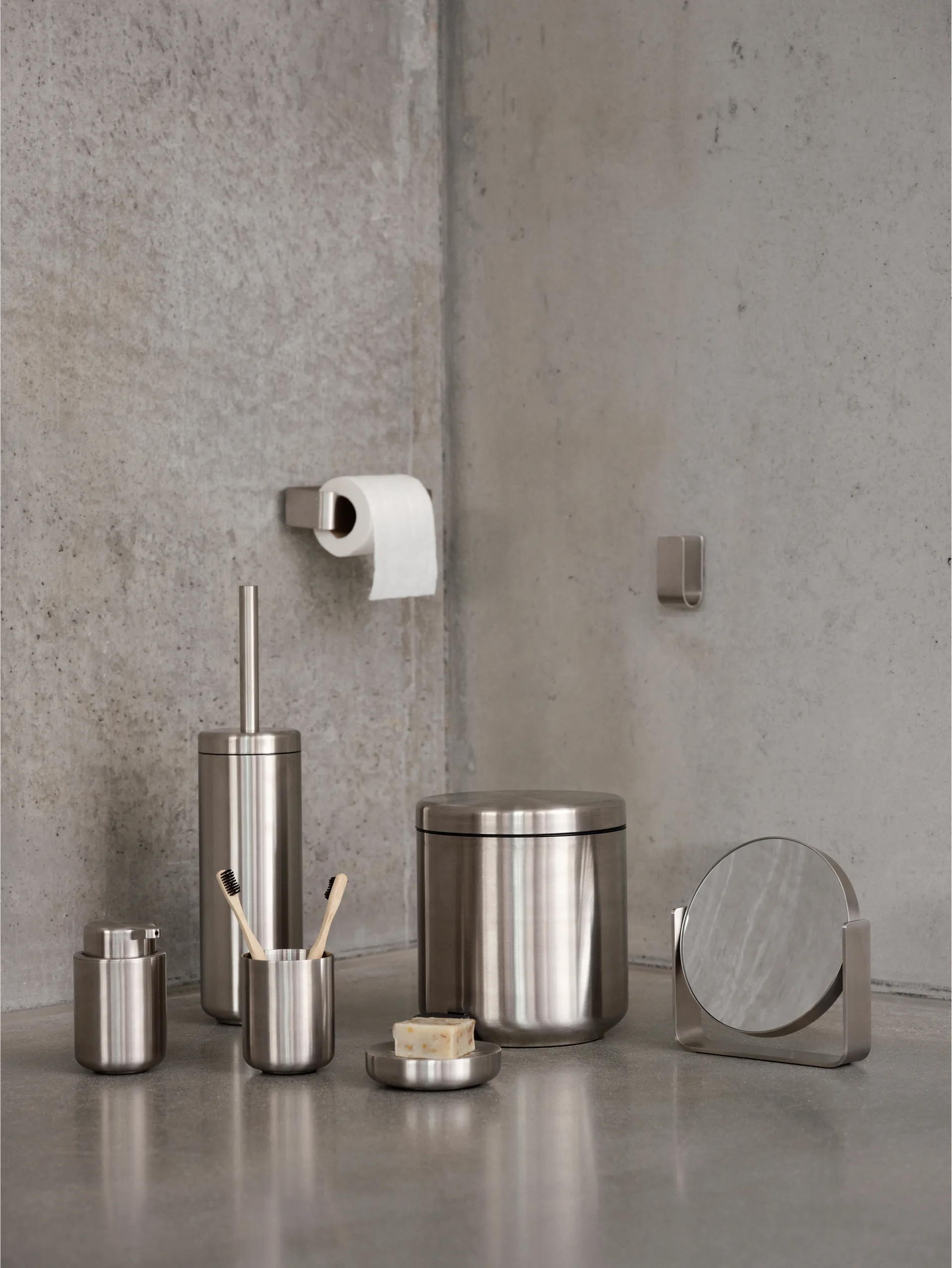 Brosse de toilette Ume, Acier Zone Denmark