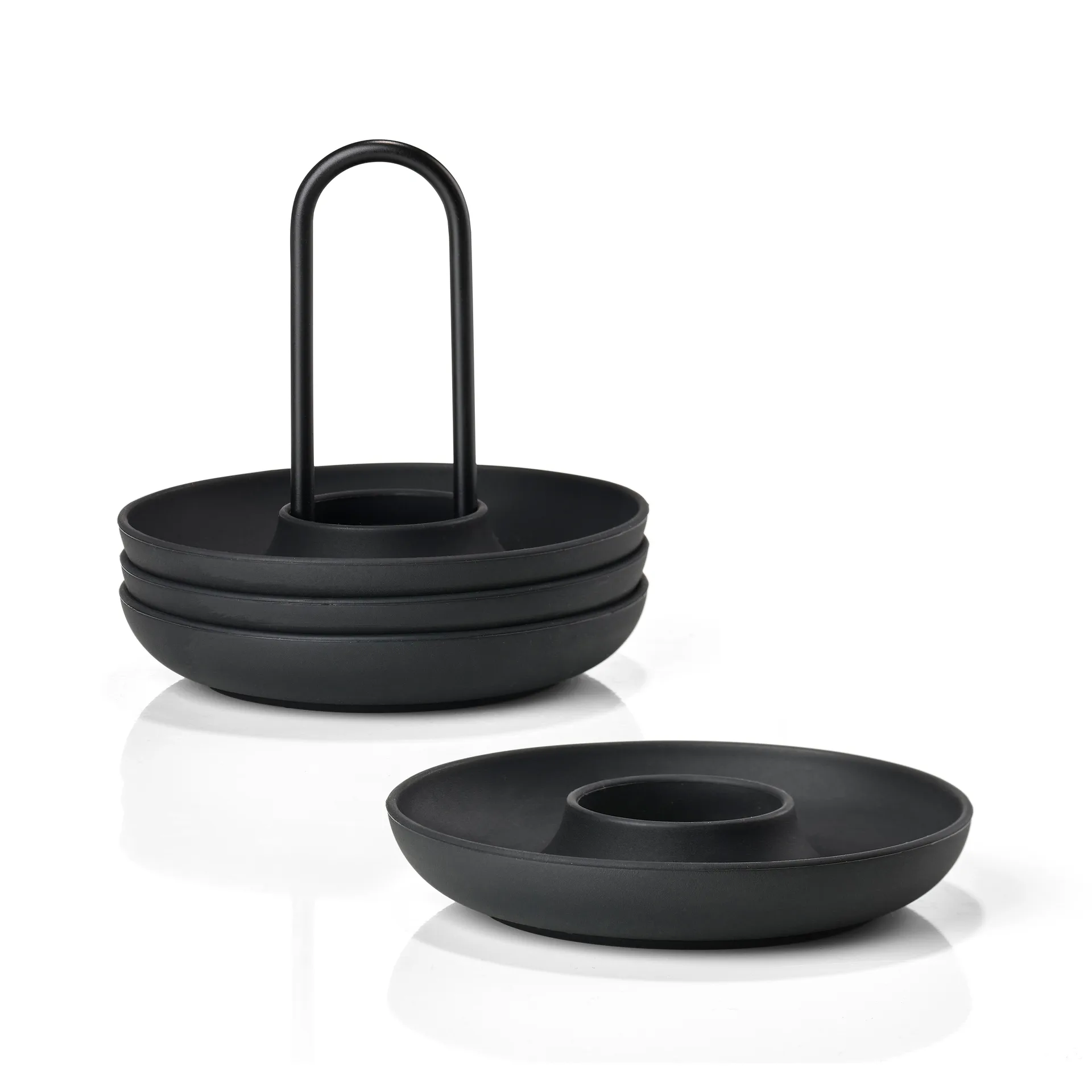 Coquetiers avec support Singles, lot de 4, Black Zone Denmark