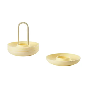 Coquetiers avec support Singles, lot de 4 - Limestone - Zone Denmark