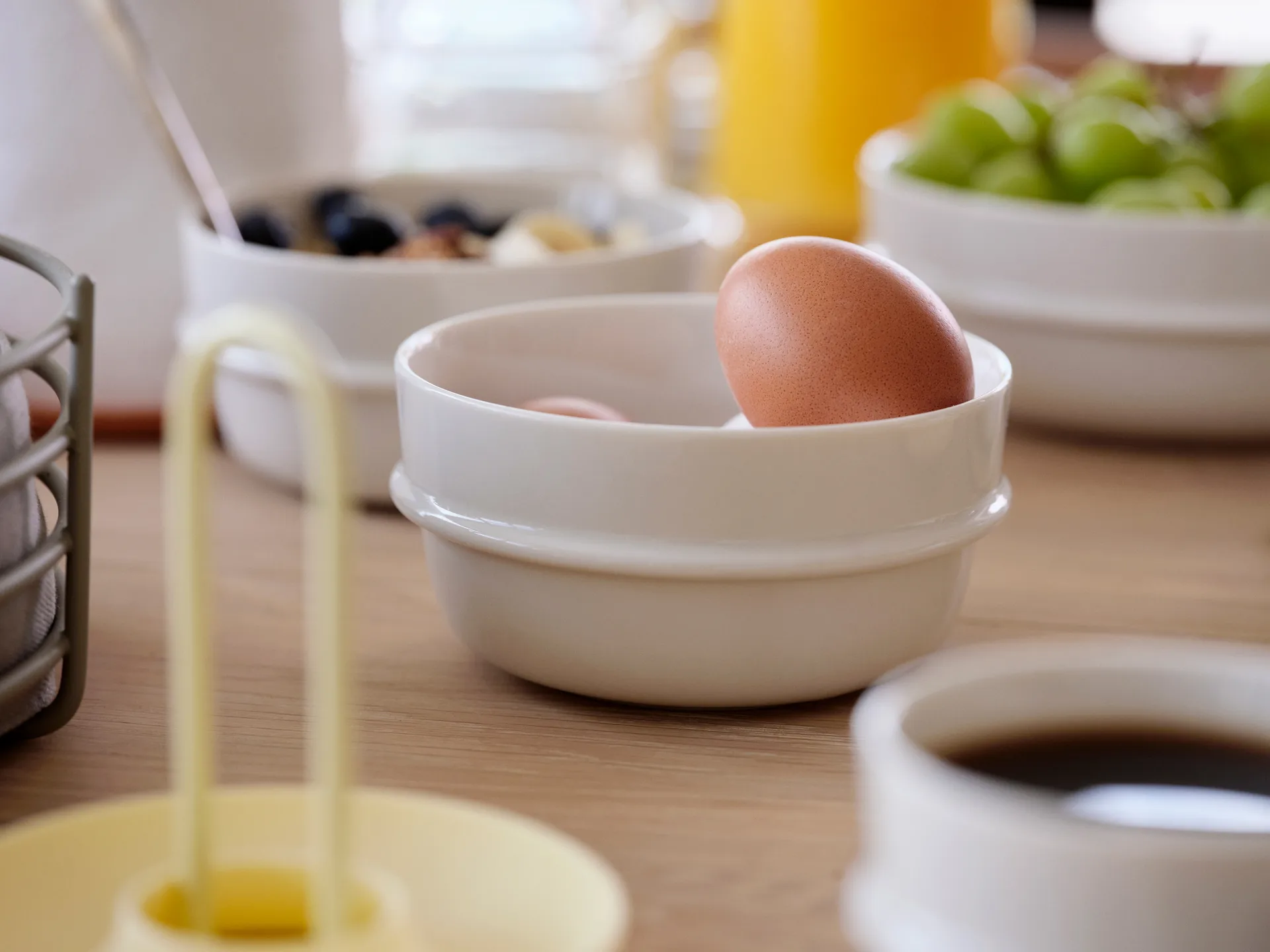 Coquetiers avec support Singles, lot de 4, Limestone Zone Denmark