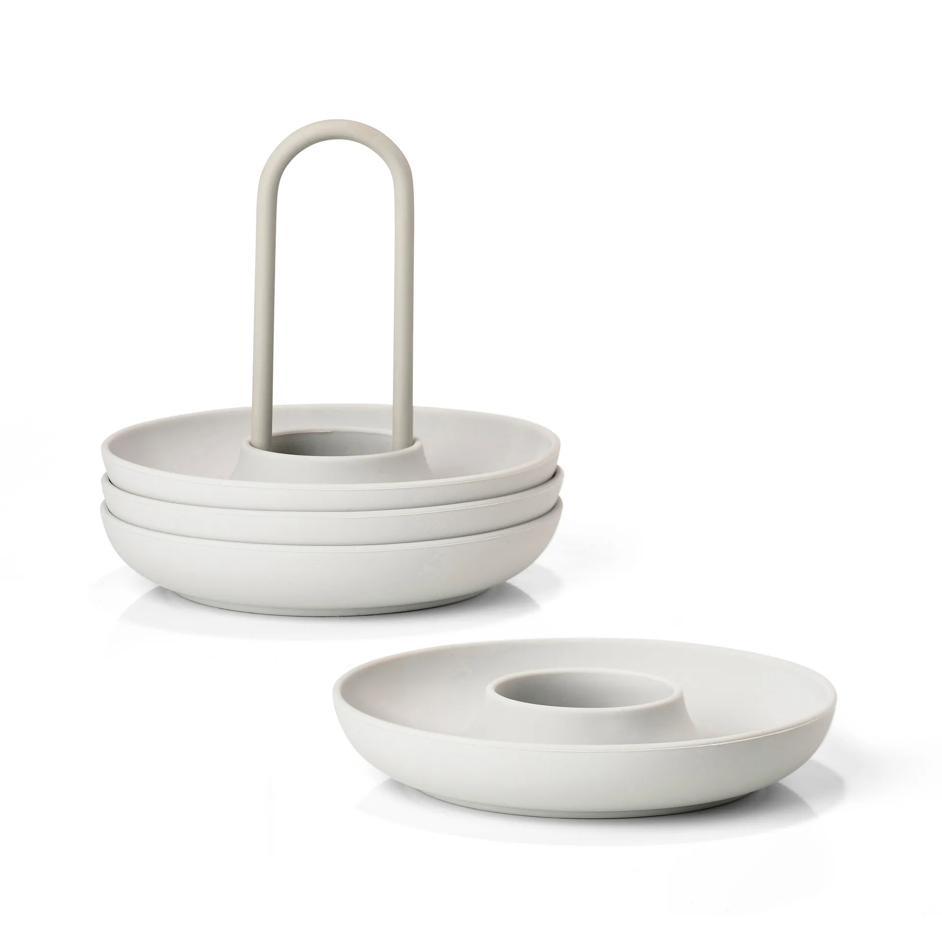 Coquetiers avec support Singles, lot de 4, Warm Grey Zone Denmark