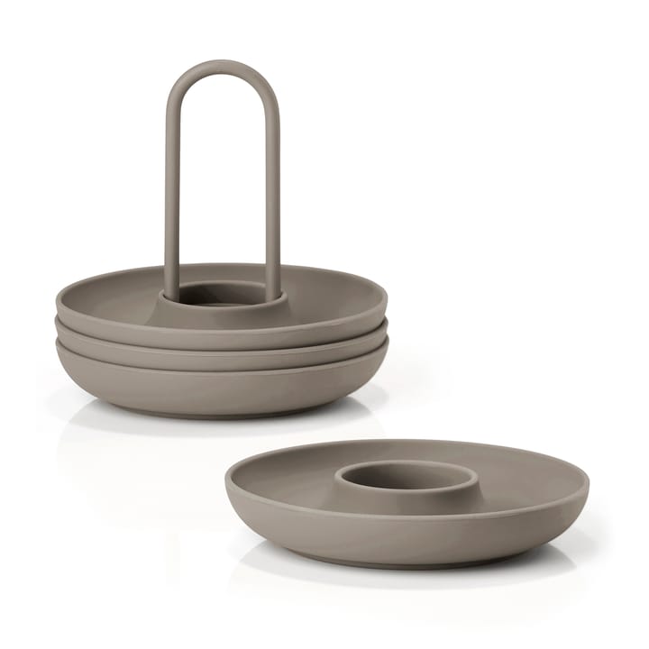 Coquetiers avec support Singles - Taupe - Zone Denmark