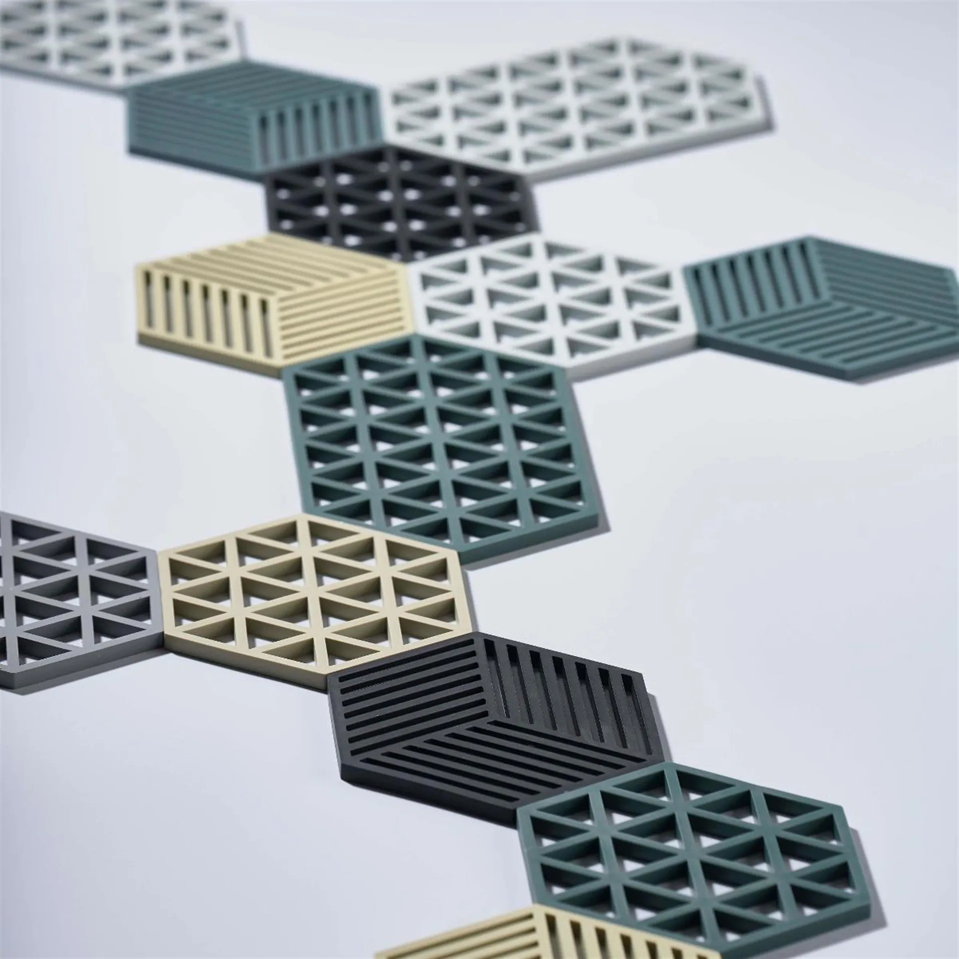 Dessous de plat Hexagon, noir Zone Denmark