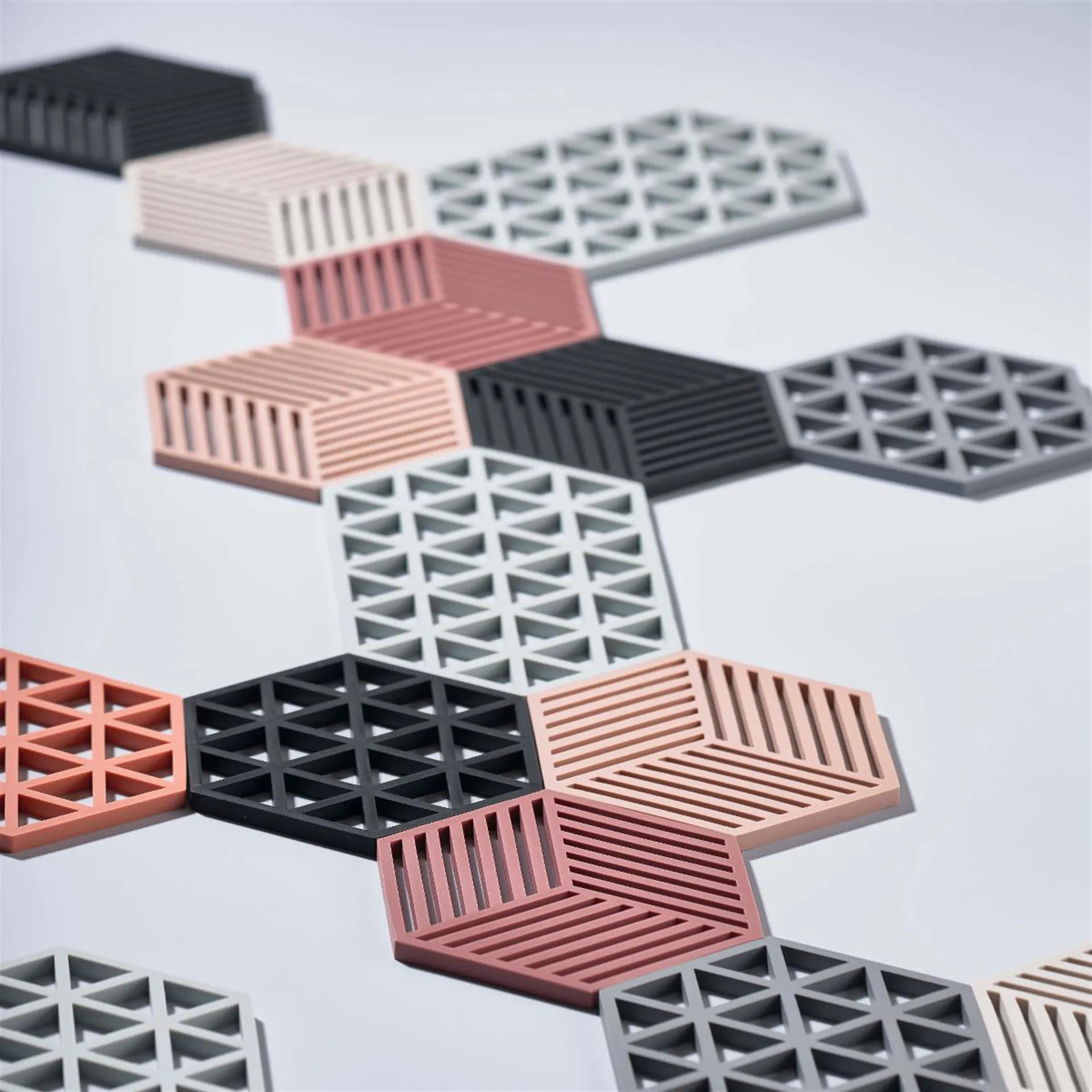 Dessous de plat Hexagon, noir Zone Denmark