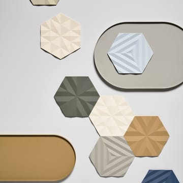 Dessous de plat Ori Facet 14x16 cm - Birch - Zone Denmark