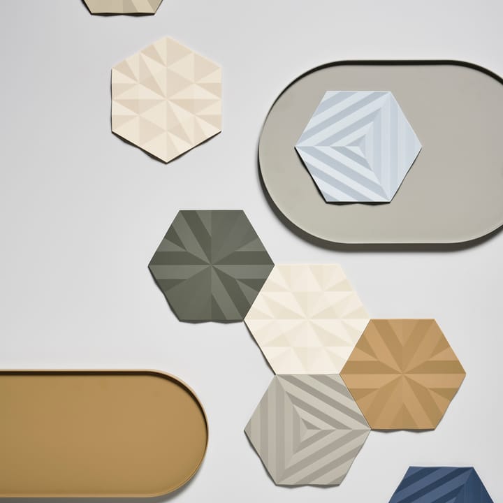 Dessous de plat Ori Facet 14x16 cm, Birch Zone Denmark