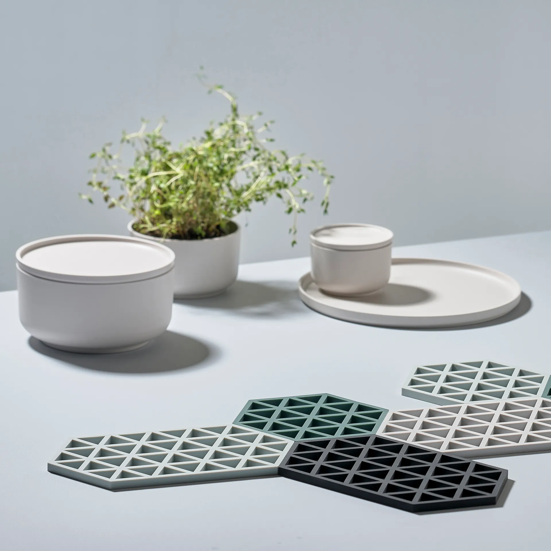 Dessous de plat Triangle, Nordic sky (bleu) Zone Denmark