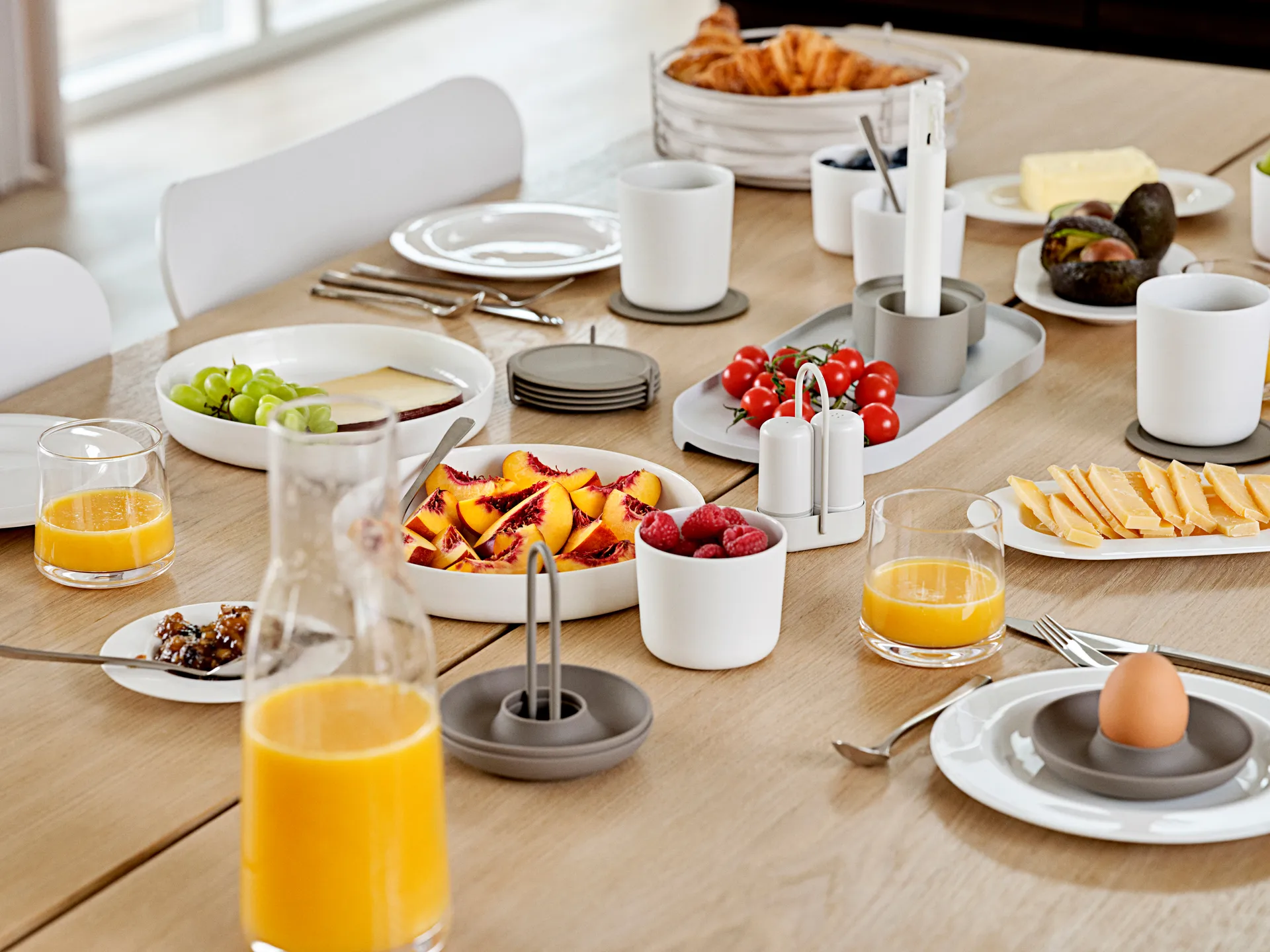 Dessous de verre avec support Singles, lot de 6, Taupe Zone Denmark