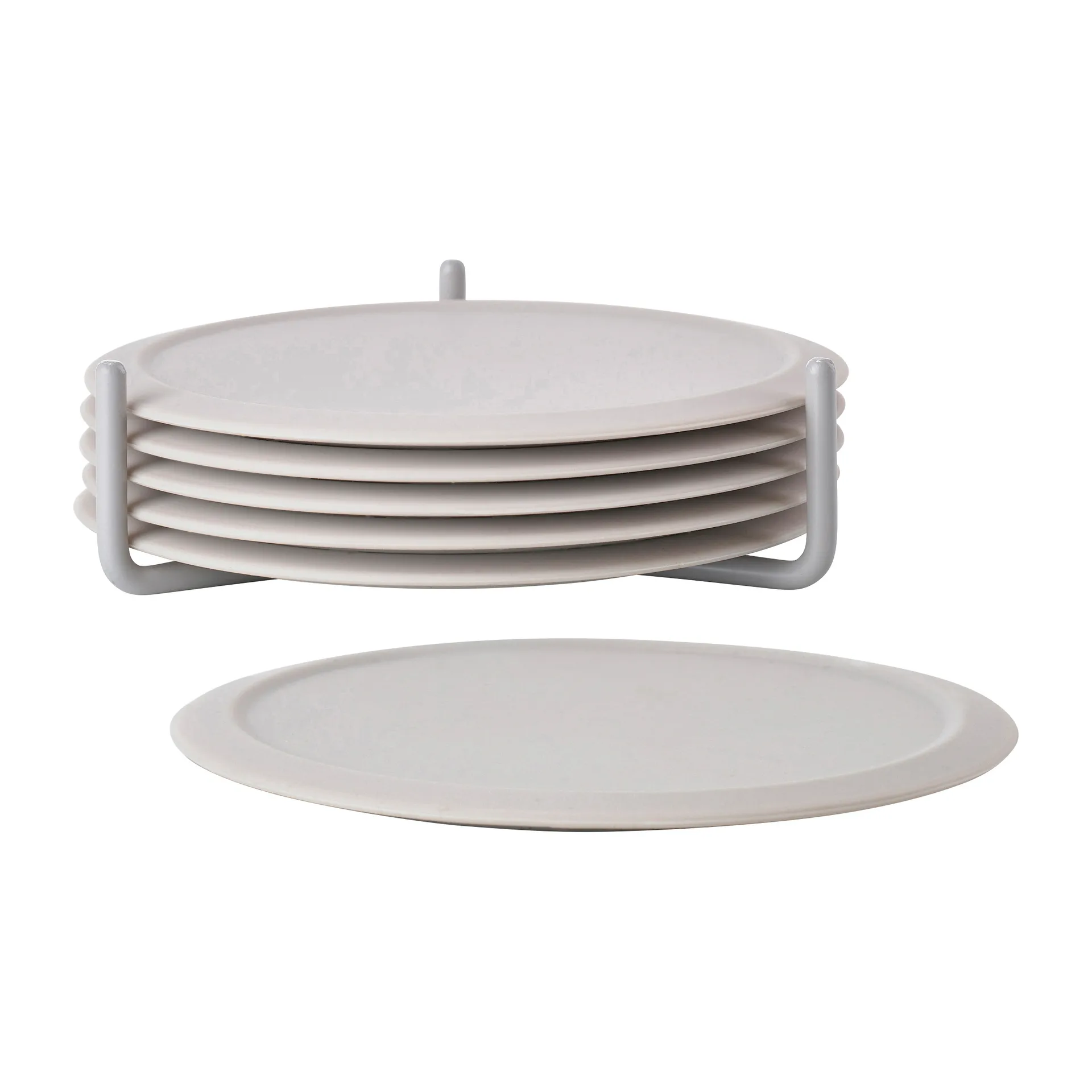 Dessous de verre avec support Singles, lot de 6, Warm grey Zone Denmark