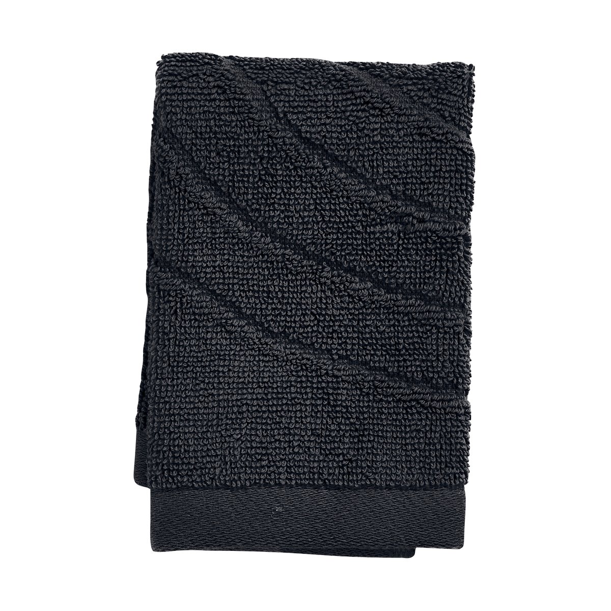 Zone Denmark Gant de toilette Time 30x30 cm Noir | Design Scandinave | Serviettes de toilette | Noir