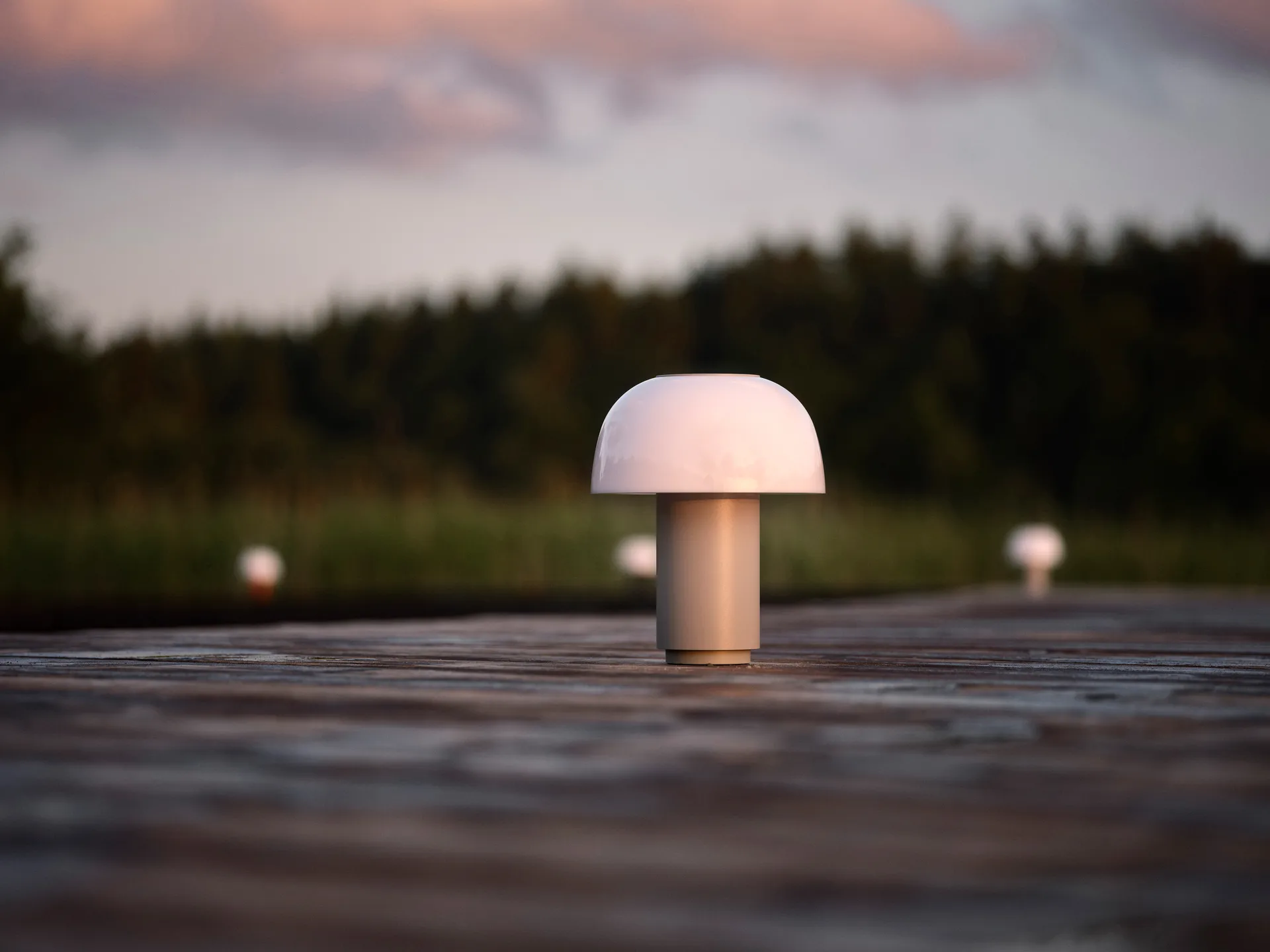 Lampe de table portable Harvest Moon 22 cm, Warm grey Zone Denmark