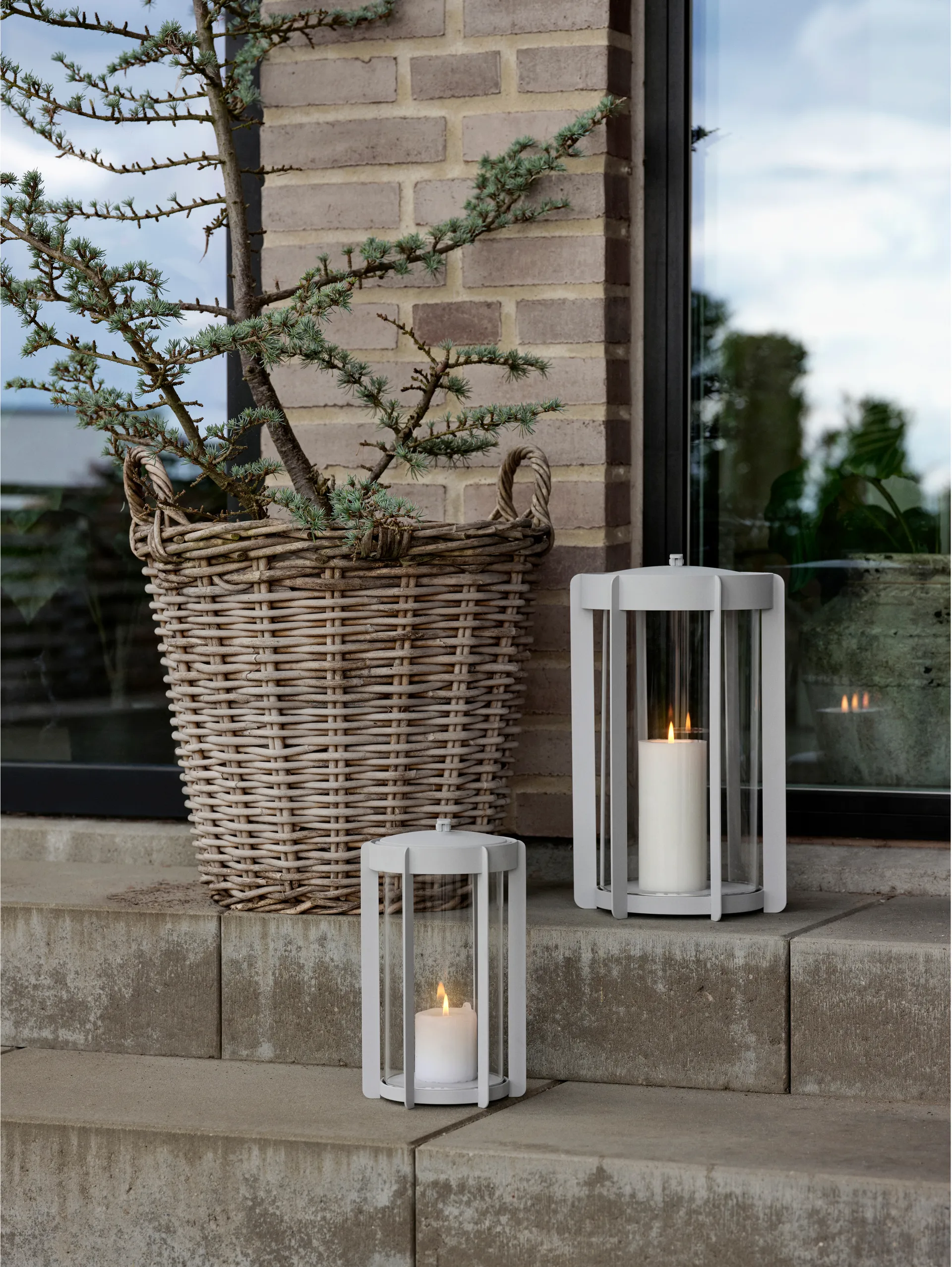 Lanterne Firefly 25 cm, Soft Grey Zone Denmark