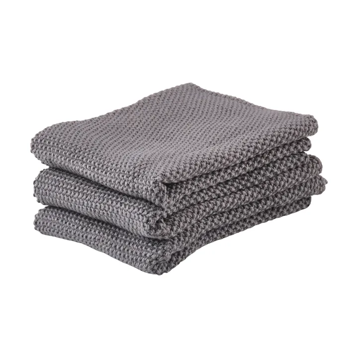 Lavette Zone, lot de 3 - Grey - Zone Denmark