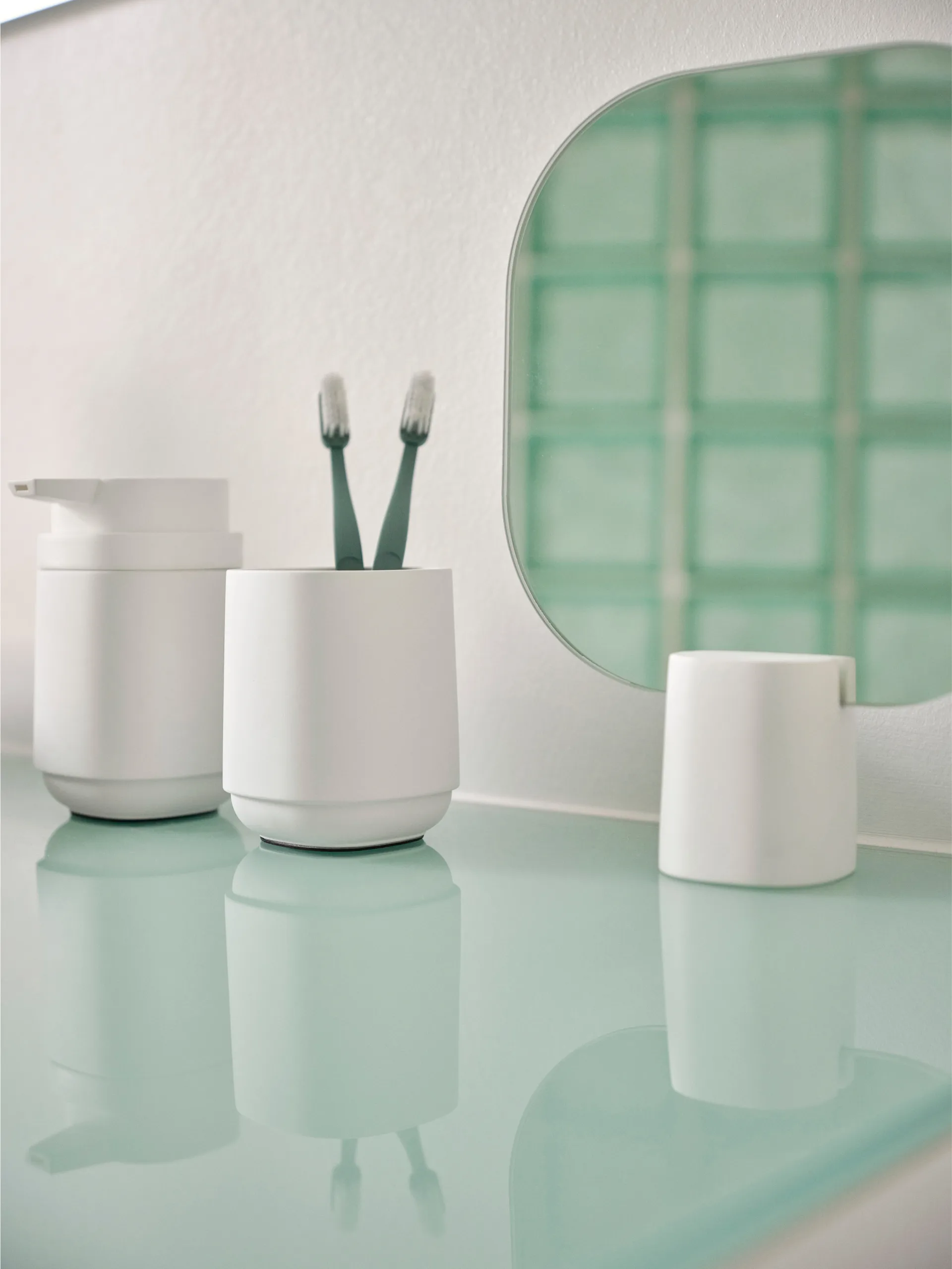 Miroir de table Time 26,5 cm, White Zone Denmark