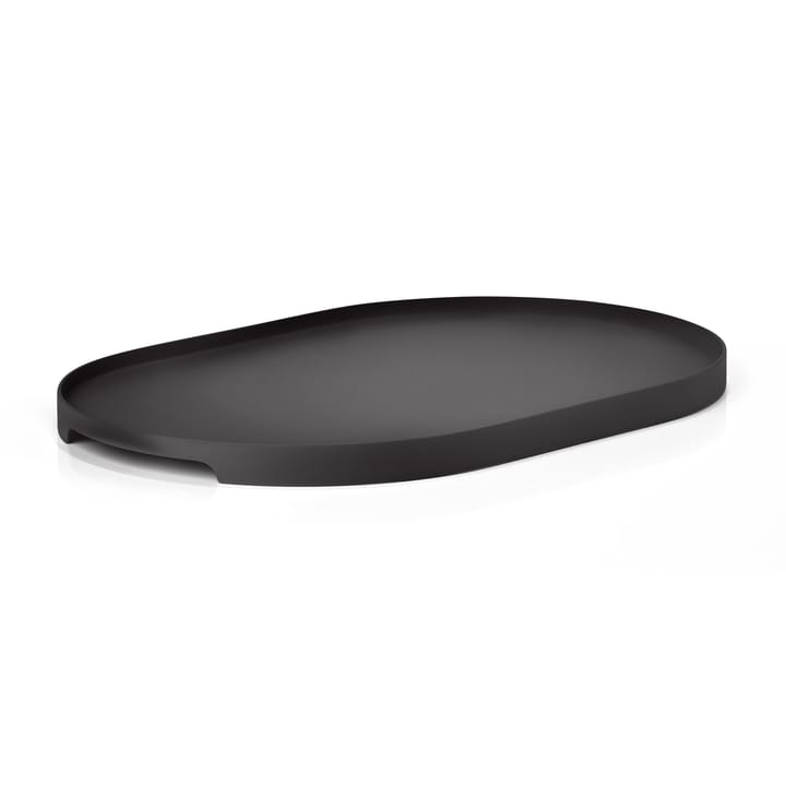 Plateau oval Singles 23x35 cm - Black - Zone Denmark