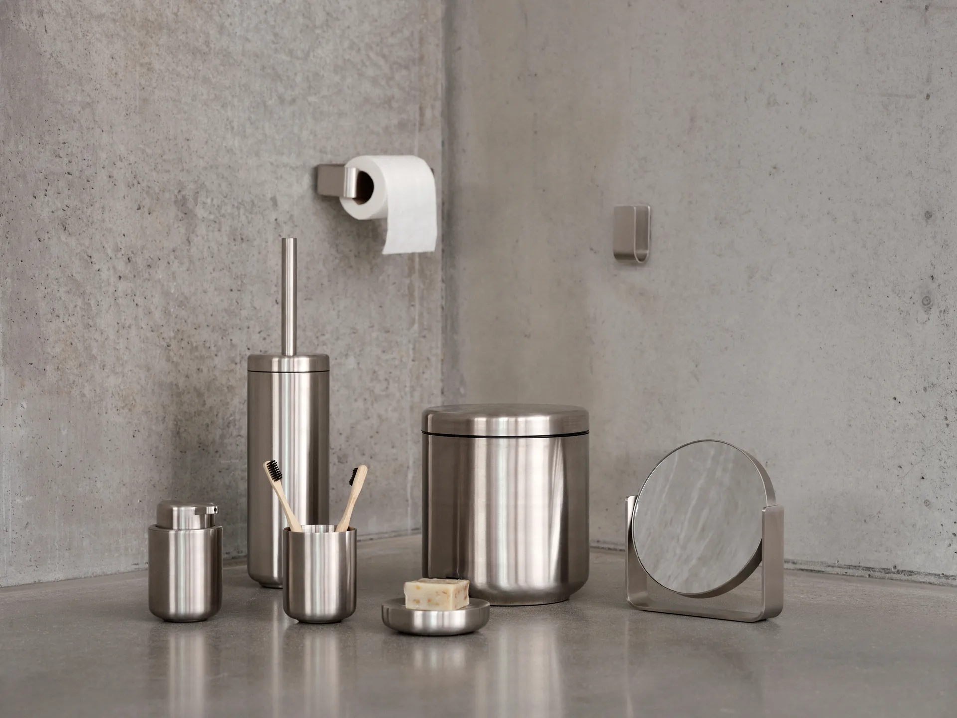 Porte-papier toilette Ume, Acier Zone Denmark