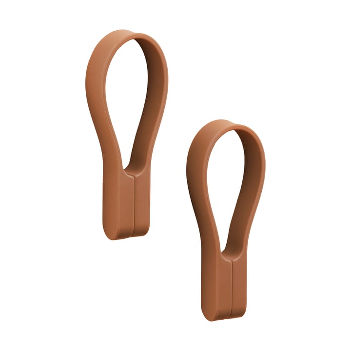 Porte-serviette magnétique Loop, lot de 2 - Terracotta - Zone Denmark