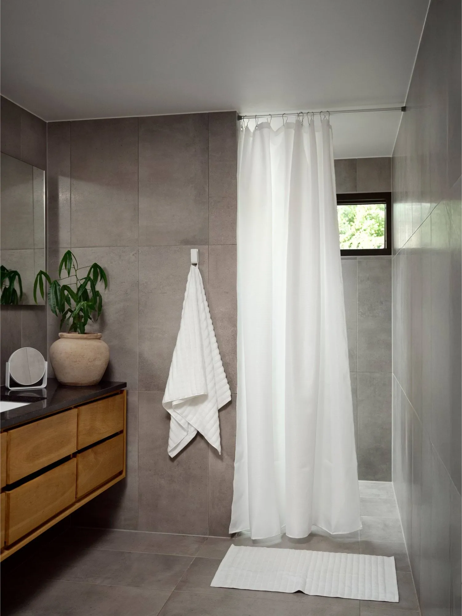 Rideau de douche Lux, White, 180x220 cm Zone Denmark