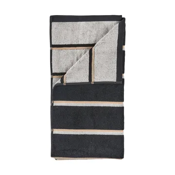 Serviette de sauna - Black-soft grey-camel, 70x140 cm - Zone Denmark