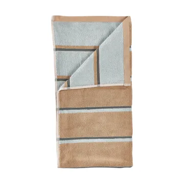 Serviette de sauna - Camel-ice blue-olive green, 50x100 cm - Zone Denmark