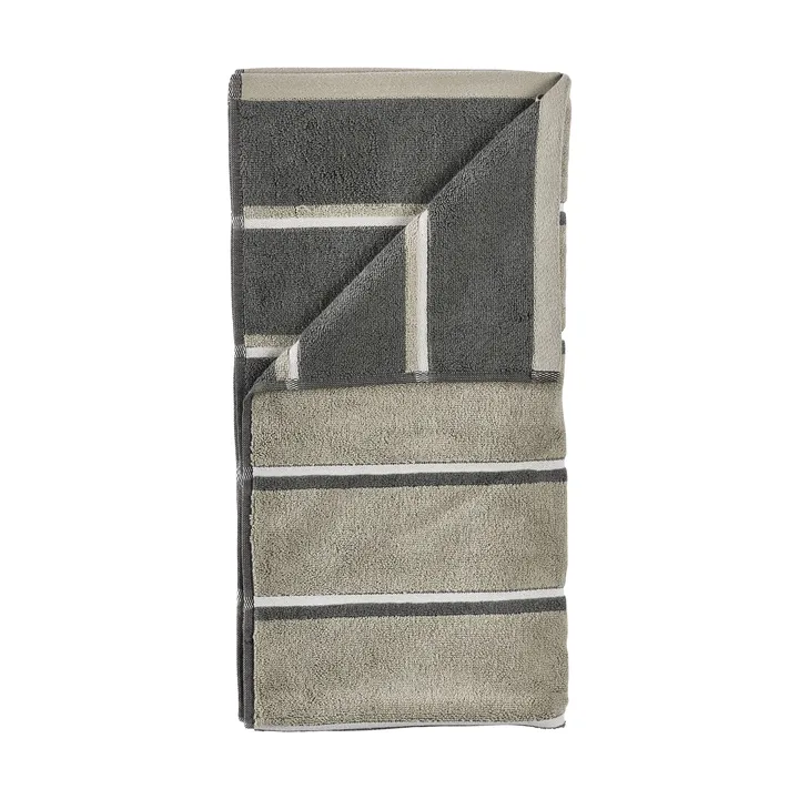 Serviette de sauna - Eucalyptus-olive green-soft grey, 50x100 cm - Zone Denmark