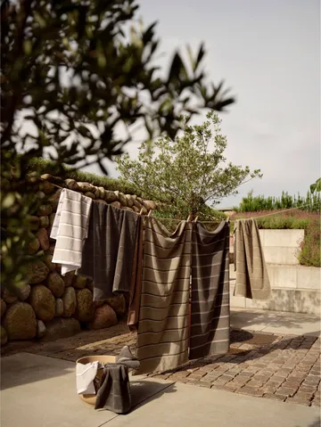 Serviette de sauna - Grey-blue fog-soft grey, 70x140 cm - Zone Denmark