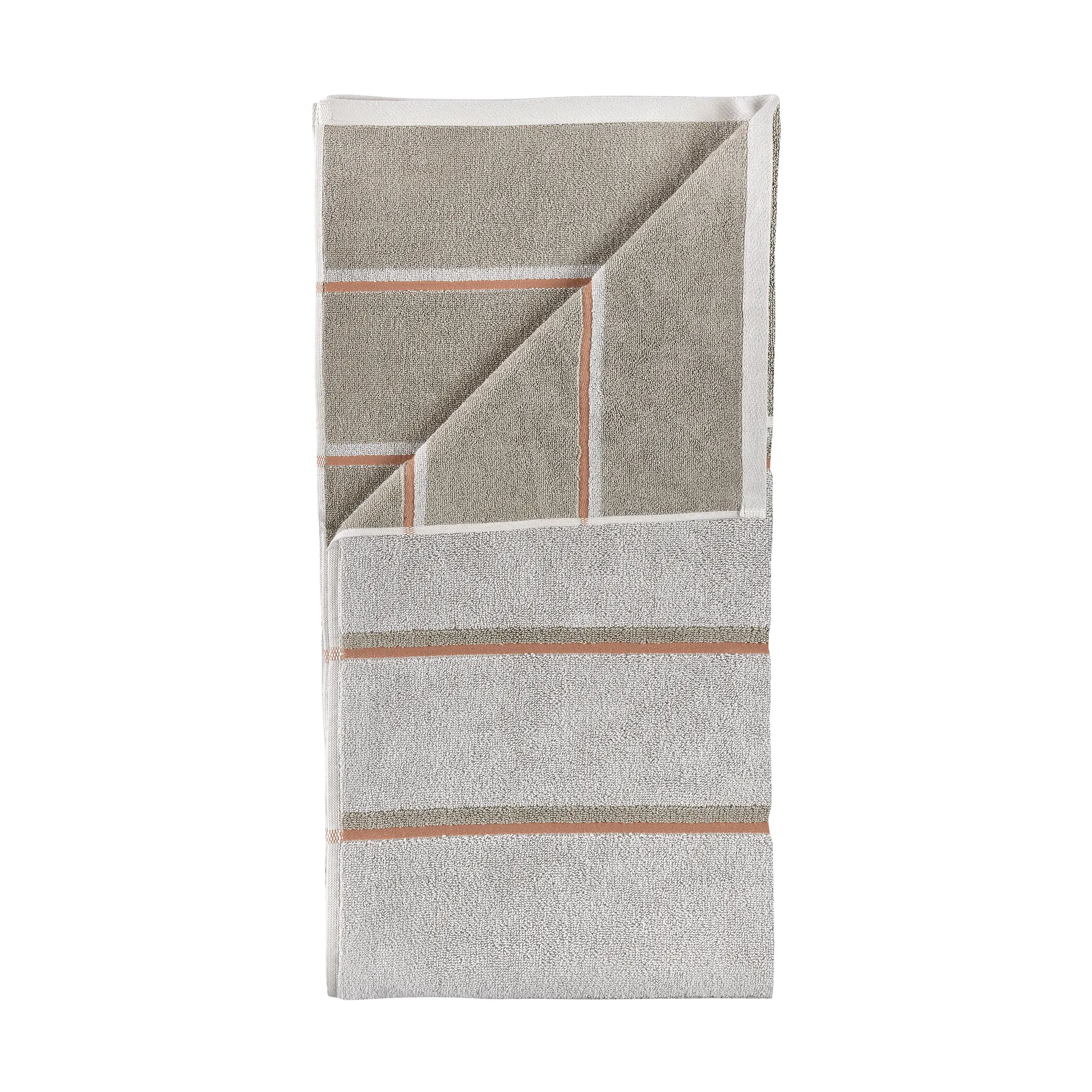 Serviette de sauna, Soft grey-eucalyptus-terracotta, 70x140 cm Zone Denmark