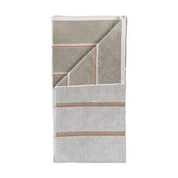 Serviette de sauna - Soft grey-eucalyptus-terracotta, 70x140 cm - Zone Denmark