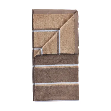 Serviette de sauna - Taupe-camel-sky blue, 50x100 cm - Zone Denmark
