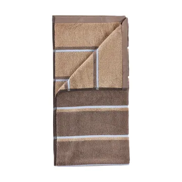 Serviette de sauna - Taupe-camel-sky blue, 70x140 cm - Zone Denmark