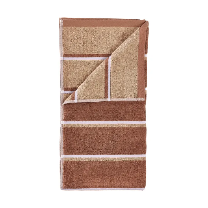 Serviette de sauna - Terracotta-camel-lupine, 50x100 cm - Zone Denmark