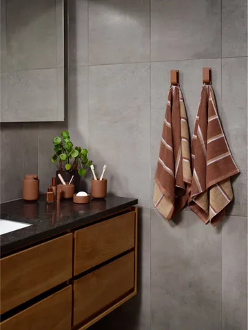 Serviette de sauna - Terracotta-camel-lupine, 50x100 cm - Zone Denmark