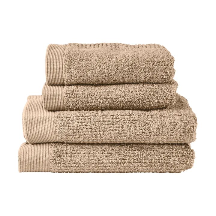 Set de serviettes Classic 4 pièces - Camel - Zone Denmark