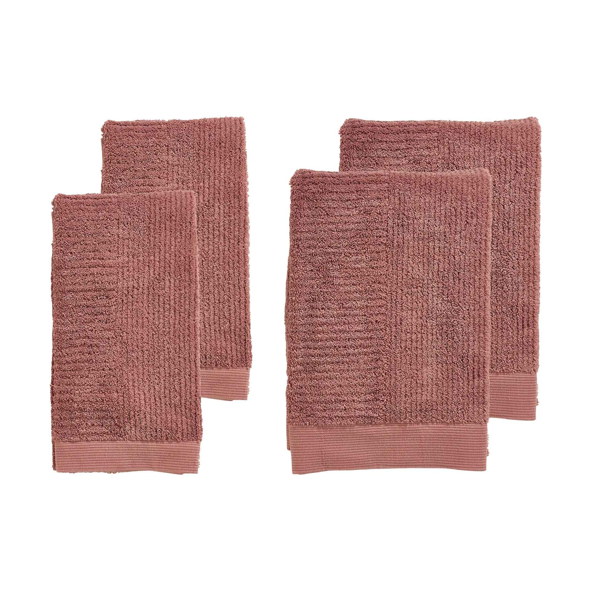 Set de serviettes Classic 4 pièces, Peach red Zone Denmark