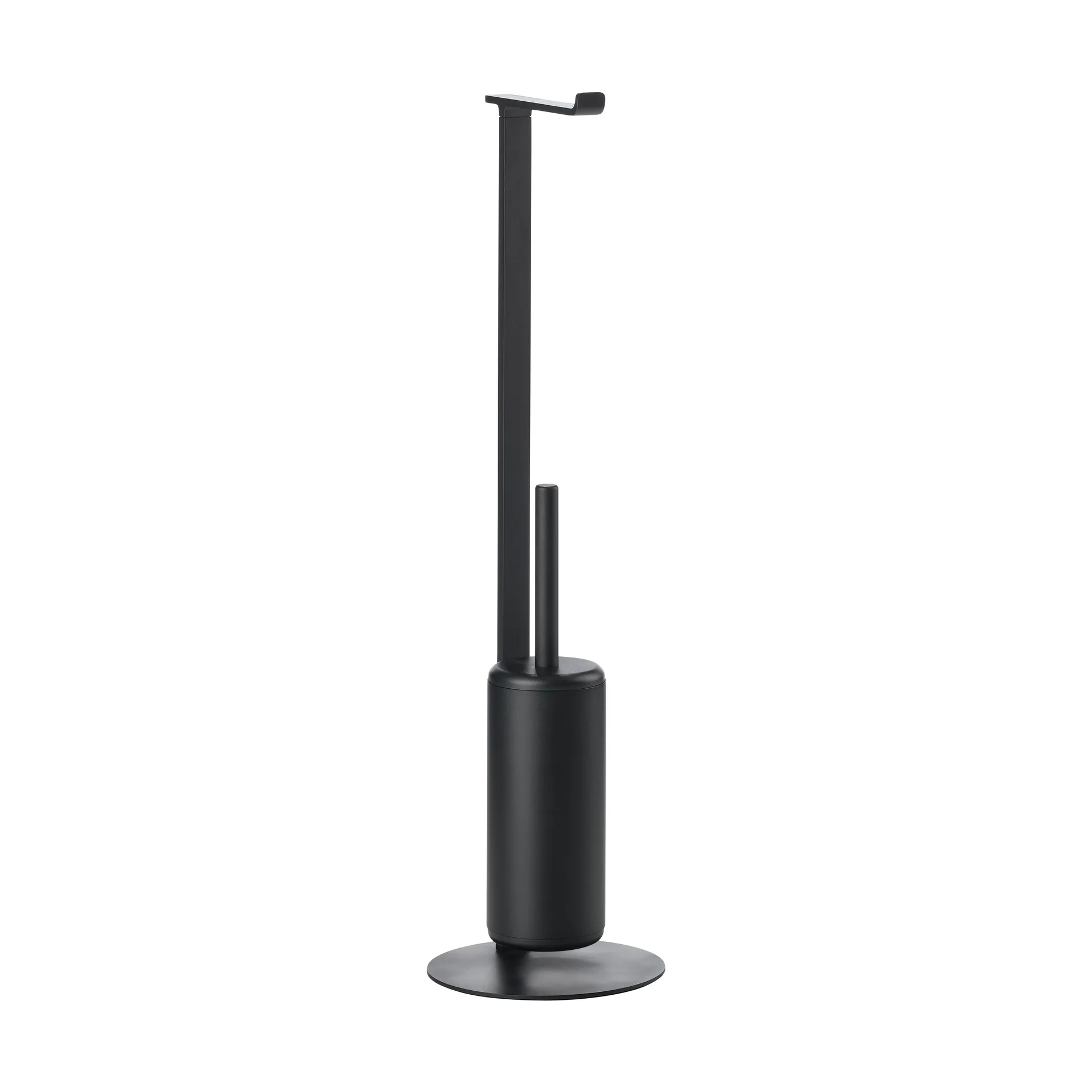 Support de papier toilette avec brosse Rim, Black Zone Denmark