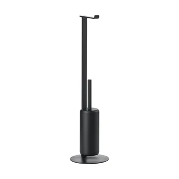 Support de papier toilette avec brosse Rim - Black - Zone Denmark