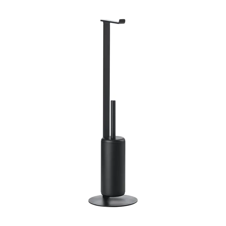 Support de papier toilette avec brosse Rim - Black - Zone Denmark