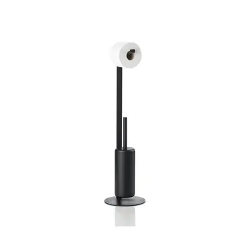 Support de papier toilette avec brosse Rim - Black - Zone Denmark