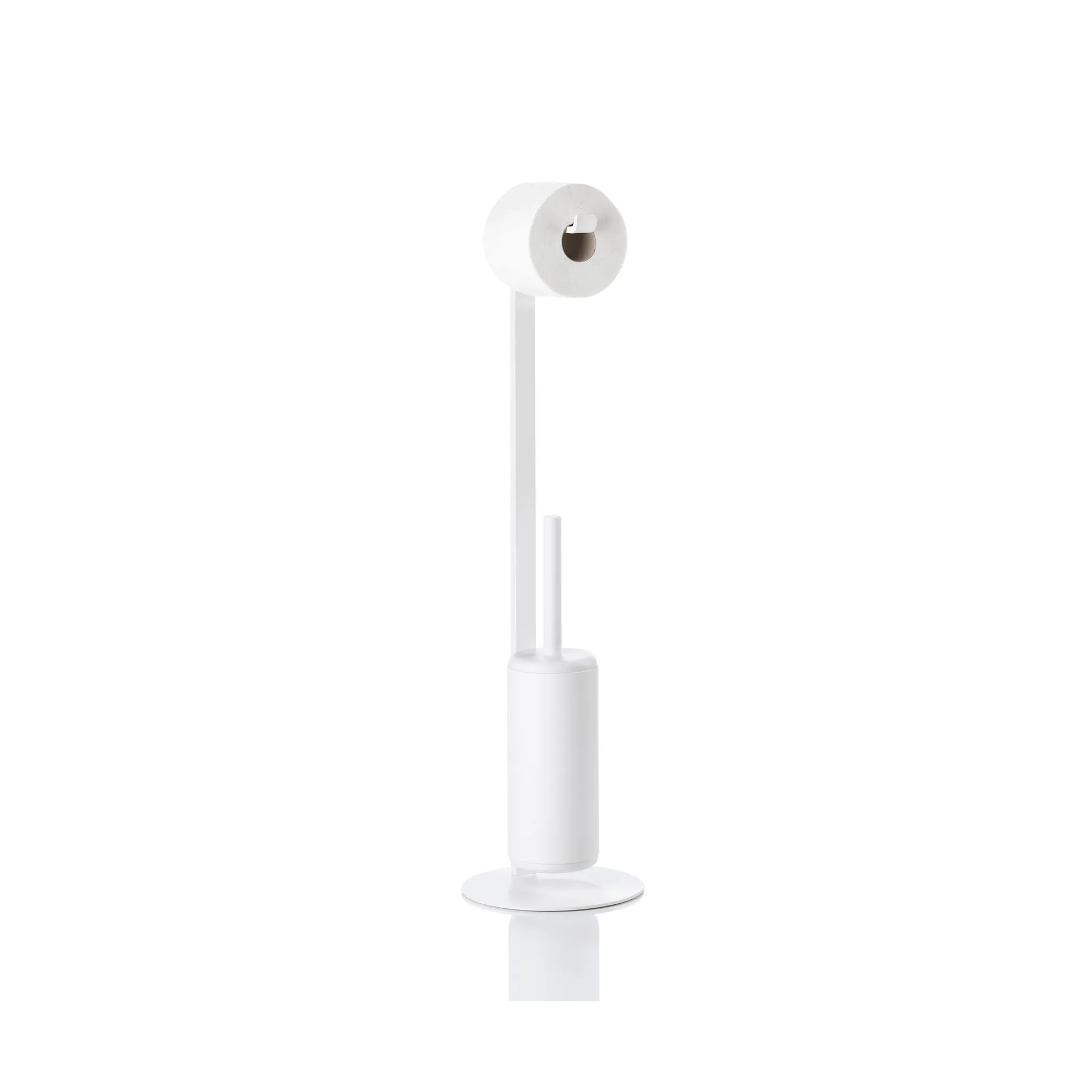 Support de papier toilette avec brosse Rim, White Zone Denmark
