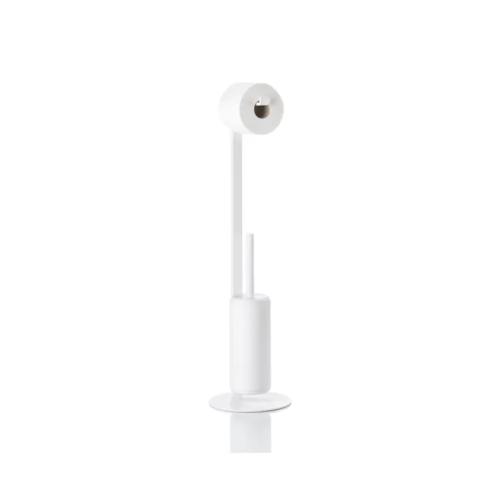 Support de papier toilette avec brosse Rim - White - Zone Denmark