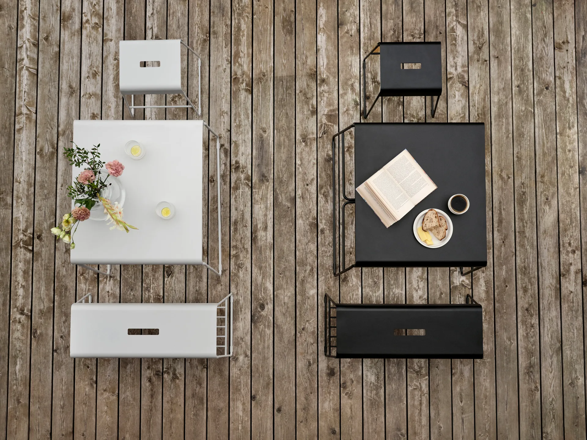 Tabouret A-stool outdoor 45 cm, Black Zone Denmark