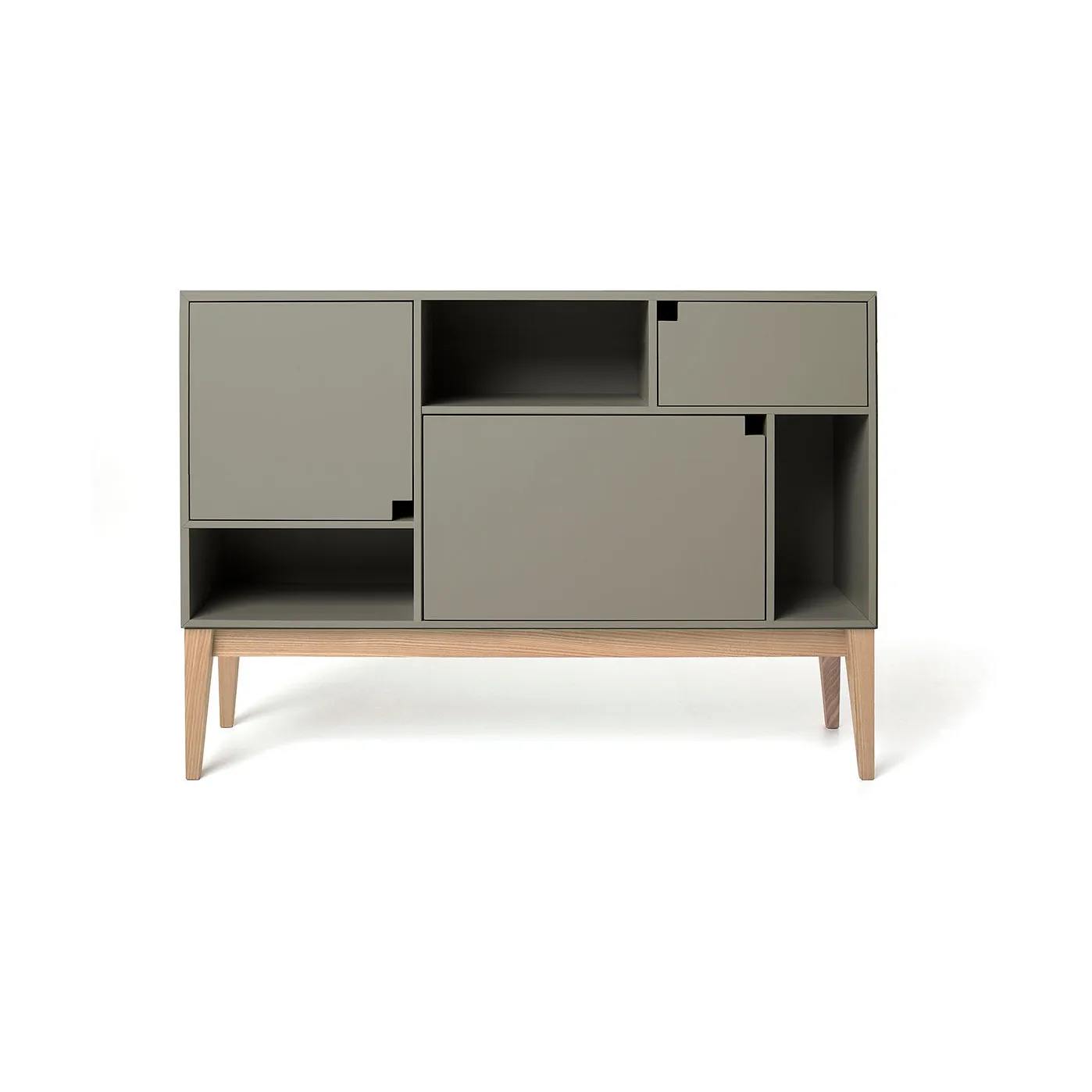 Armoire Citti 6x3, Mole grey-structure en chêne laqué mat Zweed