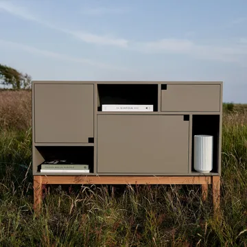 Armoire Citti 6x3 - Mole grey-structure en chêne laqué mat - Zweed